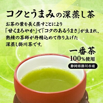 【ふるさと納税】【新茶先行予約】【訳あり】深蒸し掛川茶100g×10袋(計1kg) 訳ありは袋だけ!静岡が誇る日本茶_ 訳あり お茶 緑茶 煎茶 茶葉 深蒸し 静岡茶 掛川茶 静岡県 掛川市 送料無料 【配送不可地域：離島・沖縄県】【1108689】 — image 2