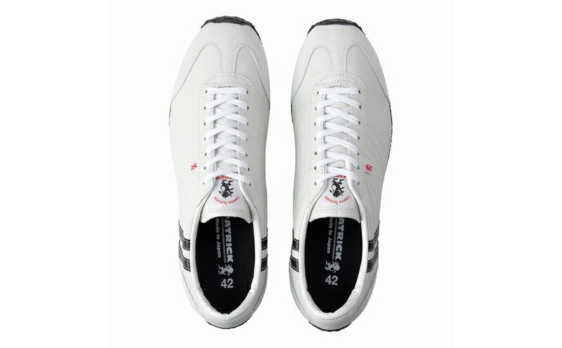 【ふるさと納税】スニーカー PATRICK IRIS WH/BK 23501 シューズ 靴 レザースニーカー ドライビングシューズ メンズ レディース 本革 兵庫 姫路市　お届け：サイズによって受注生産となるため3ヶ月以上お待ち頂く可能性がございますのであらかじめご了承ください。 — image 2