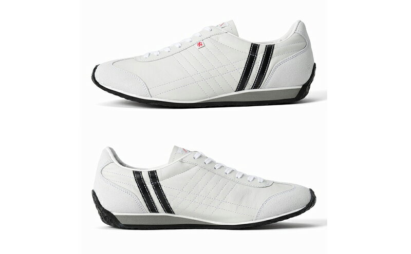 【ふるさと納税】スニーカー PATRICK IRIS WH/BK 23501 シューズ 靴 レザースニーカー ドライビングシューズ メンズ レディース 本革 兵庫 姫路市　お届け：サイズによって受注生産となるため3ヶ月以上お待ち頂く可能性がございますのであらかじめご了承ください。 — image 3