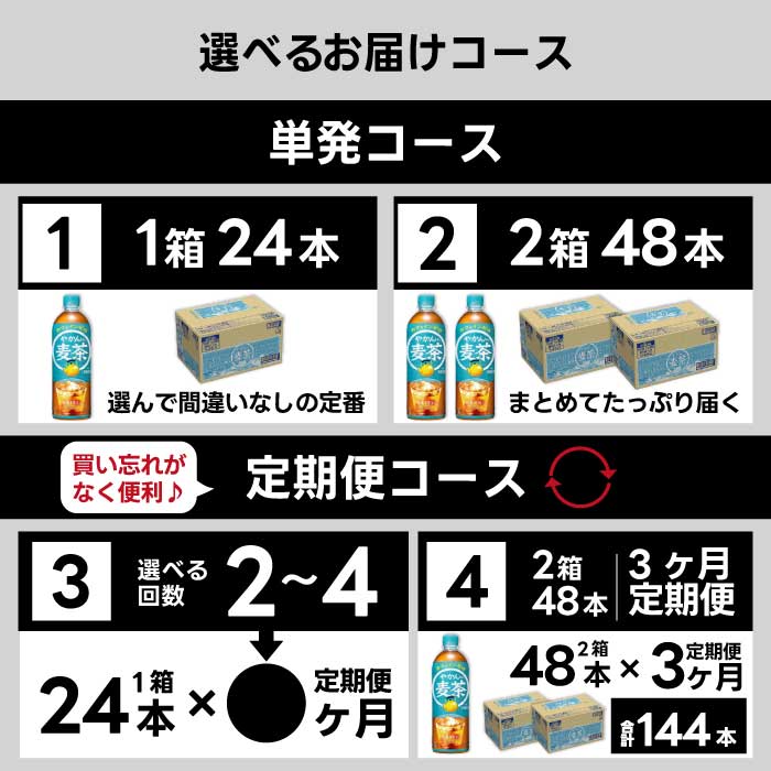 【ふるさと納税】【選べる本数・回数】やかんの麦茶 from 爽健美茶 PET 650ml 24本 (1ケース)/48本(2ケース)お届け回数 1回 定期便2回～4回 最短3日で発送 ドリンク ペットボトル ソフトドリンク お茶 むぎ茶 飲料 カフェインゼロ 箱買い まとめ買い 防災 備蓄 人気 おすす — image 3