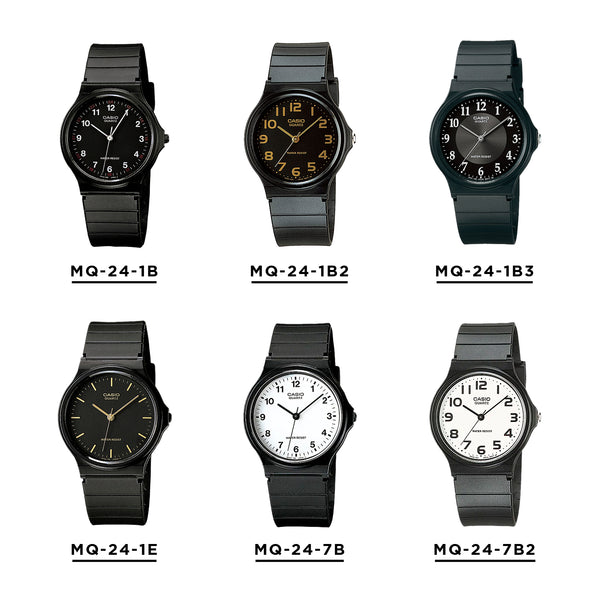 【10年保証】【日本未発売】CASIO STANDARD MEN カシオ スタンダード MQ-24 腕時計 時計 ブランド メンズ レディース キッズ 子供 男の子 女の子 チープカシオ チプカシ アナログ ブラック 黒 ホワイト 白 銀 金 薄型 軽量 軽い 海外モデル ギフト プレゼント — image 2