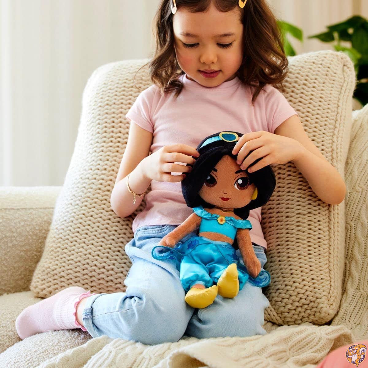 【P2倍!20日&21日】アラジン ジャスミン ディズニープリンセス Disney Jasmine Plush Doll, Aladdin, Princess, Official Store, Adorable Soft Toy Plushies and Gifts, Perfect Present for Kids, Medium 14 Inches, Age 0+ — image 2