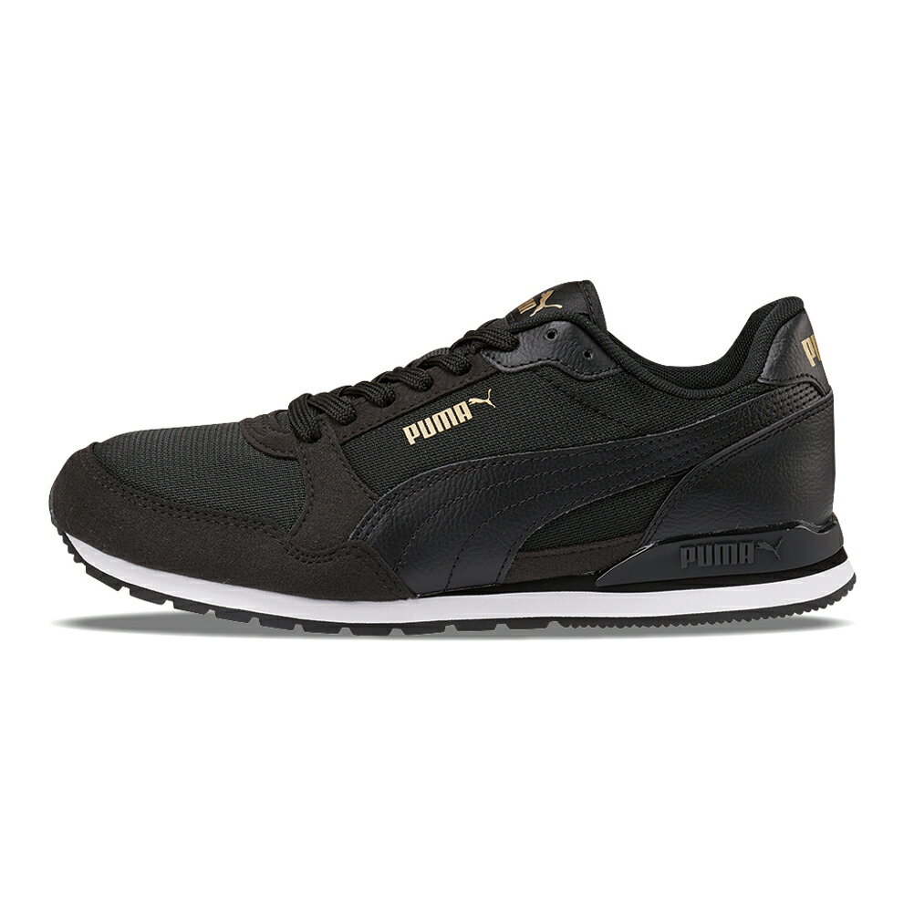 【全品P5倍！21日〜24日】プーマ PUMA 385510.12L レディース靴 靴 シューズ 2E相当 ローカットスニーカー スポーツシューズ ST ランナー V3 メッシュ BG ウォーキング ランニング ジム 運動 人気 ブランド ブラック×ゴールド — image 2