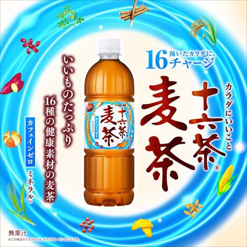 アサヒ 十六茶麦茶 ラベルレス ペットボトル(660ml*48本セット)【十六茶】[お茶 麦茶] — image 2